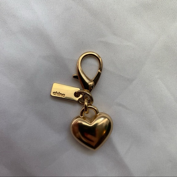 COPY - NWOT Coach Multicolor Enamel Heart Mini Bag Charm - Picture 2 of 2